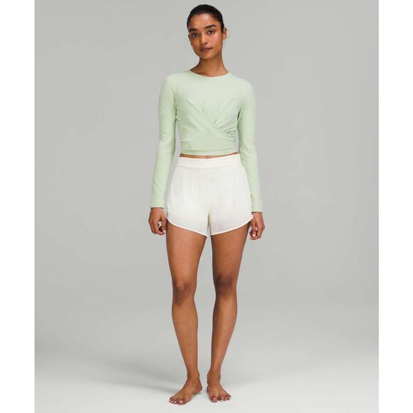 NWT Lululemon Time to Restore Nulu Long Sleeve Shirt Creamy Mint - Picture 4 of 9